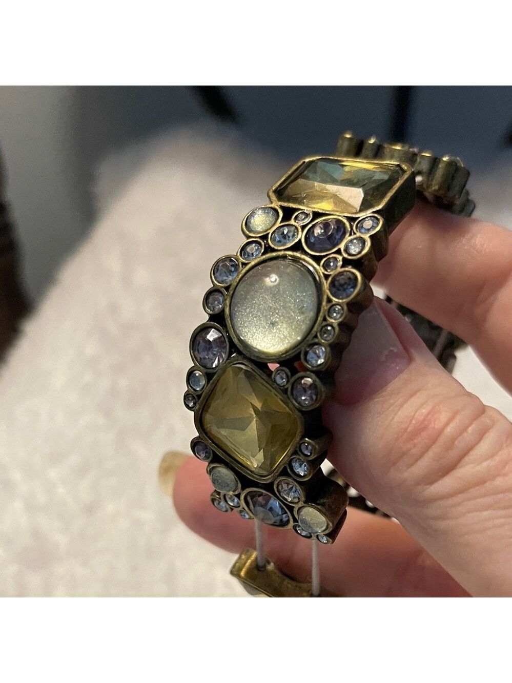 Vintage-Inspired Multi-Stone Bracelet